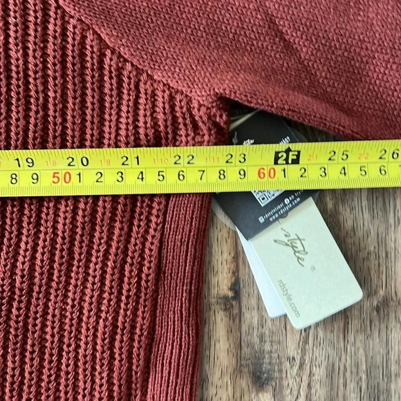 NWT RD Style Knit Womens Sweater Rust Color Size XXL - Picture 14 of 16